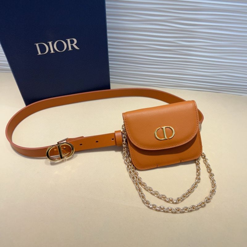 Dior d&uuml;nner G&uuml;rtel 2.0cm mit Tasche 