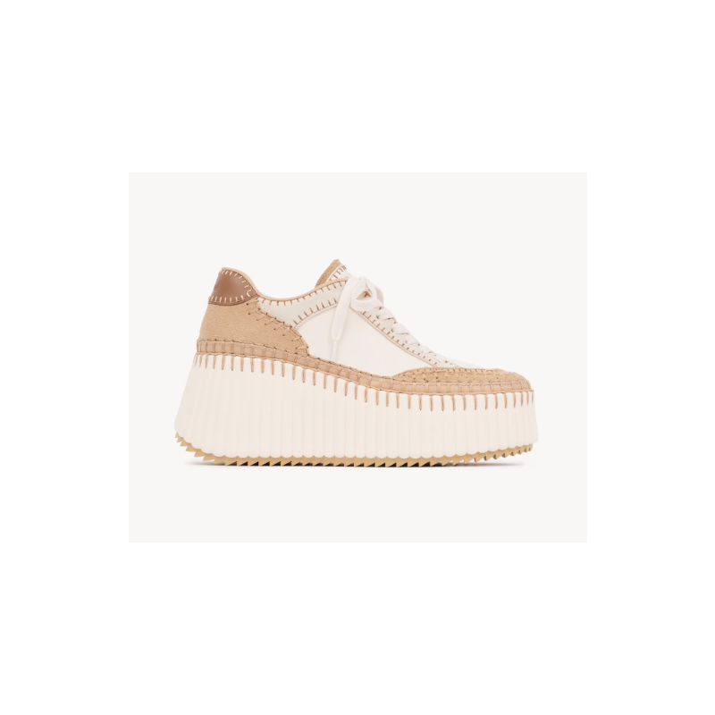 Chloe Name Wedge Sneaker, Size 35-41