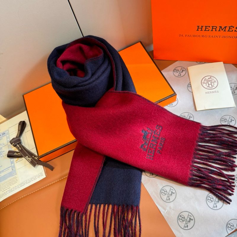 Hermes Cashmere Reversible Scarf