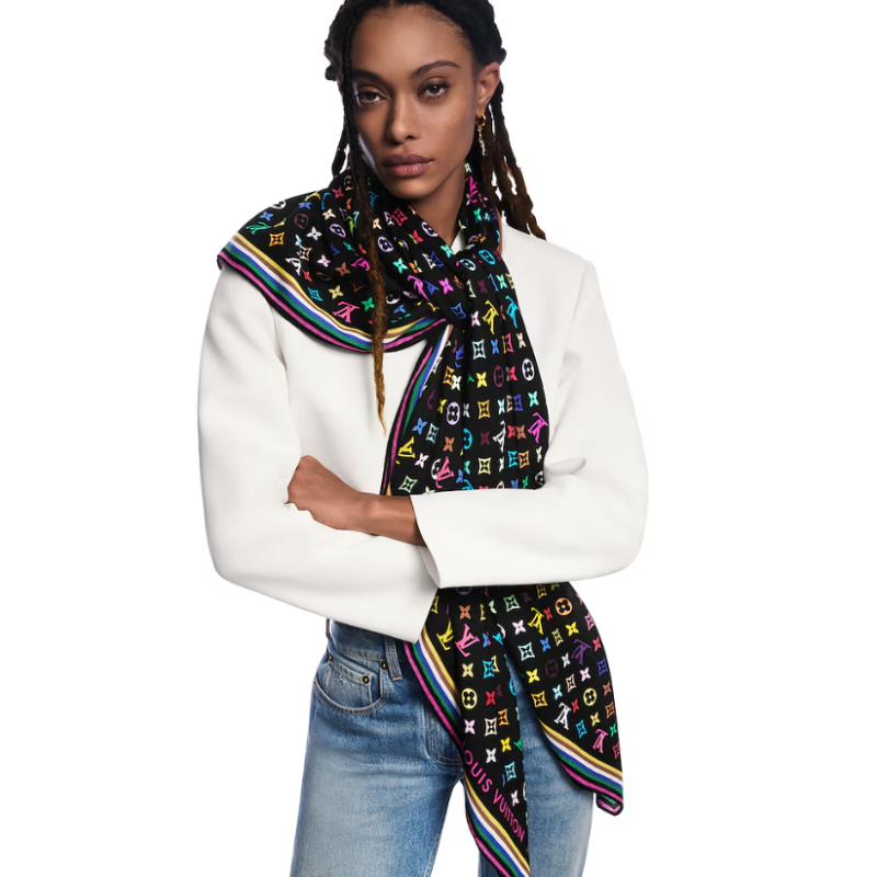  LV x TM Monogram Multicolor Shawl
