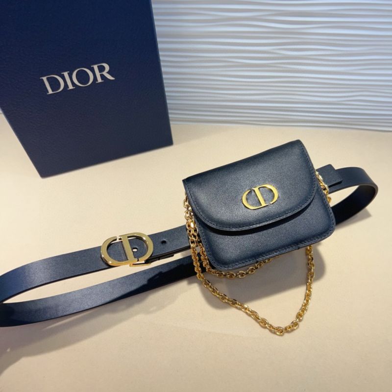 Dior d&uuml;nner G&uuml;rtel 2.0cm mit Tasche 