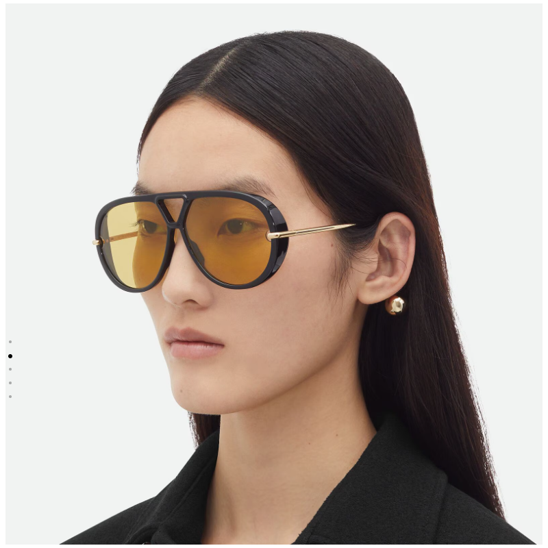 Bottega Veneta Drop Aviator Sunglasses