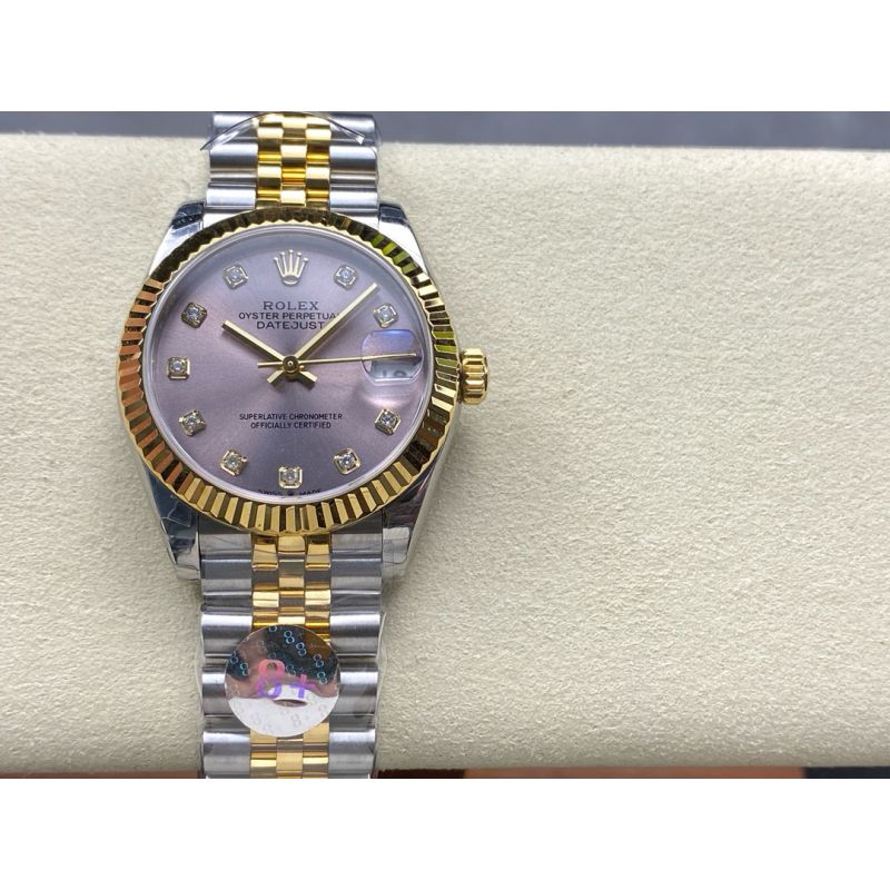 Rolex Lady Datejust 28mm, 31mm, Oystersteel, Diamonds , 18k yellow gold